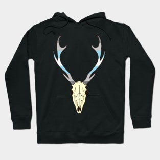 Demiboy Pride Deer Skull Hoodie